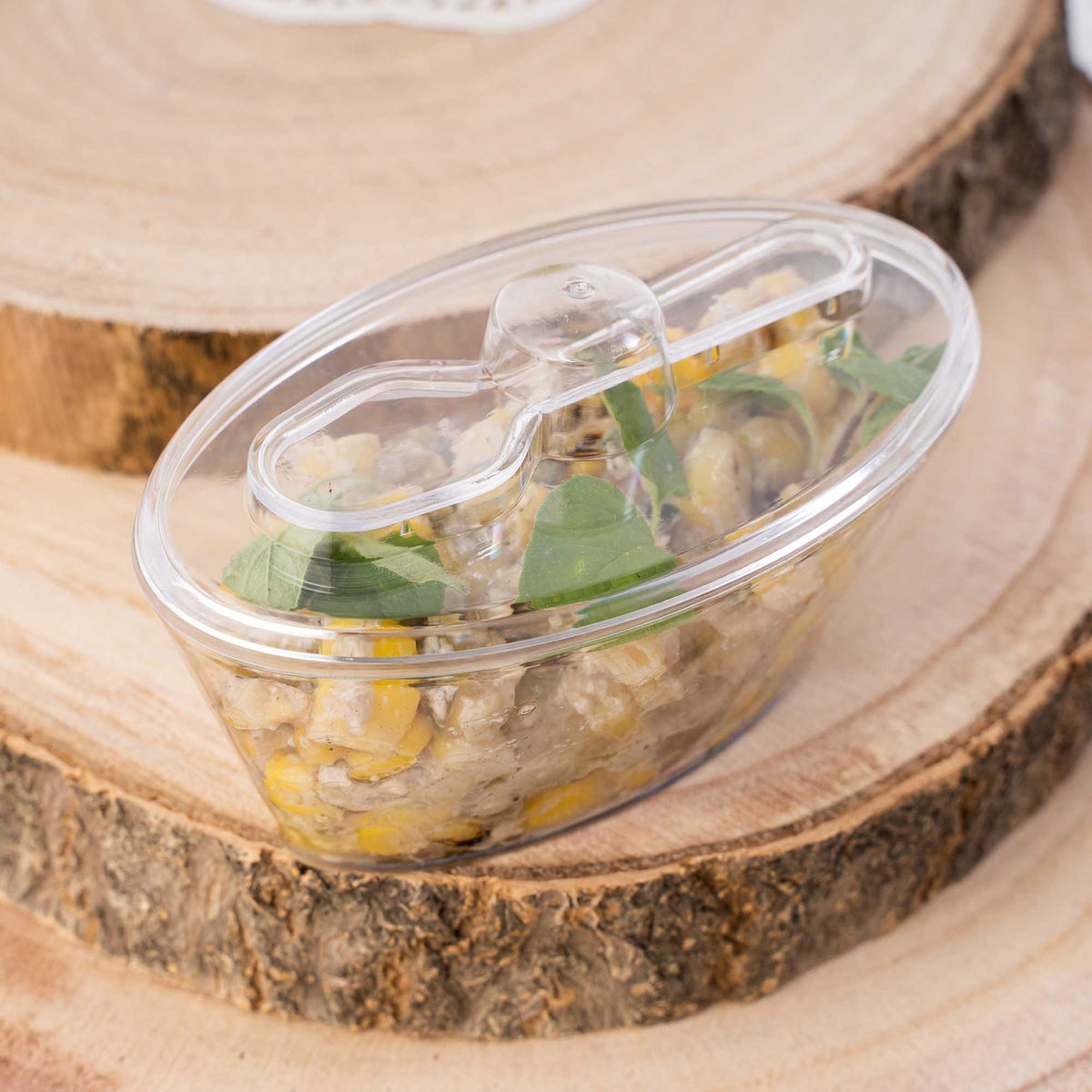 Dessert Cup with Lid and Spoon