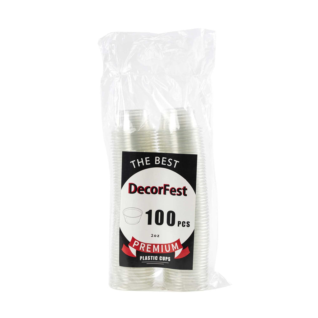 Plastic Sauce Cup 2 oz - Pack of 100