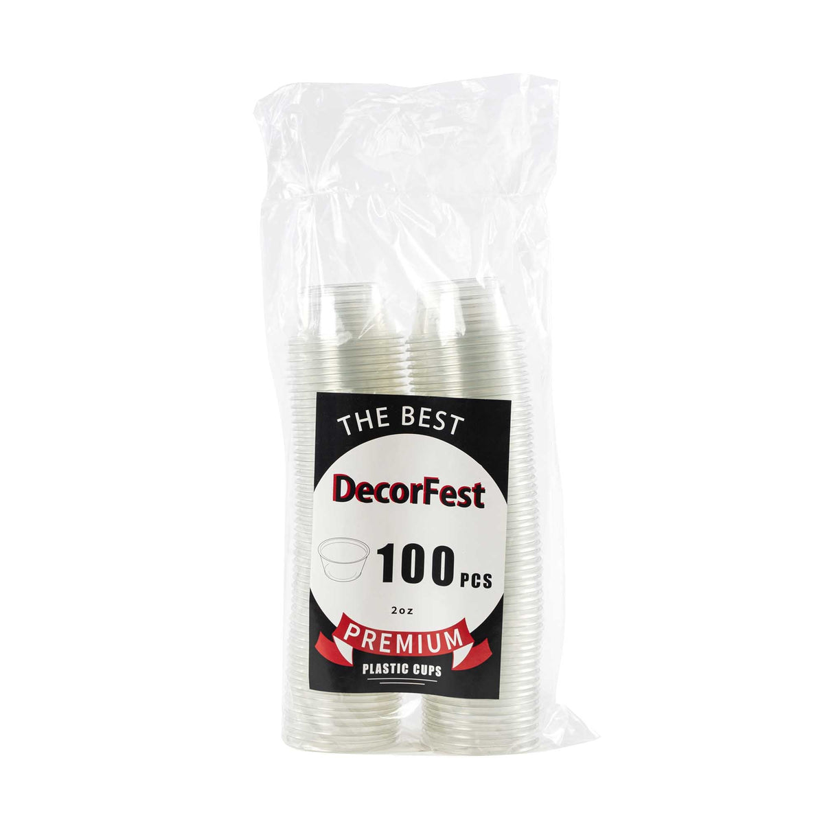 Plastic Sauce Cup 2 oz - Pack of 100