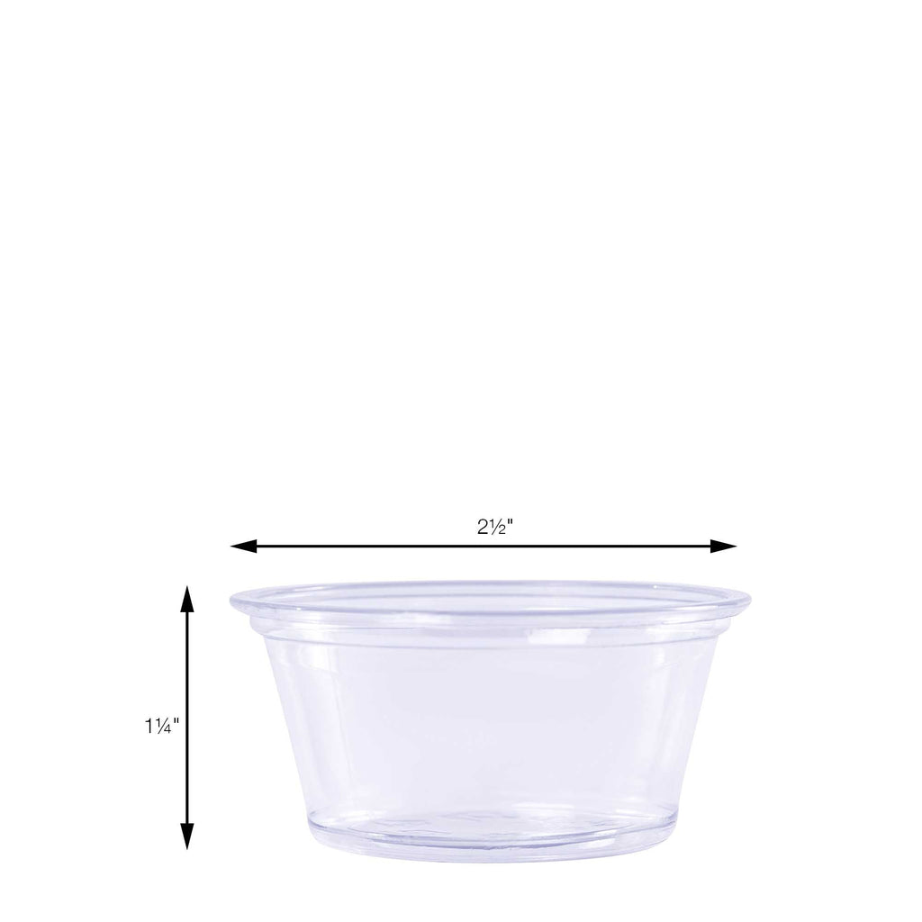 Plastic Sauce Cup 2 oz - Pack of 100