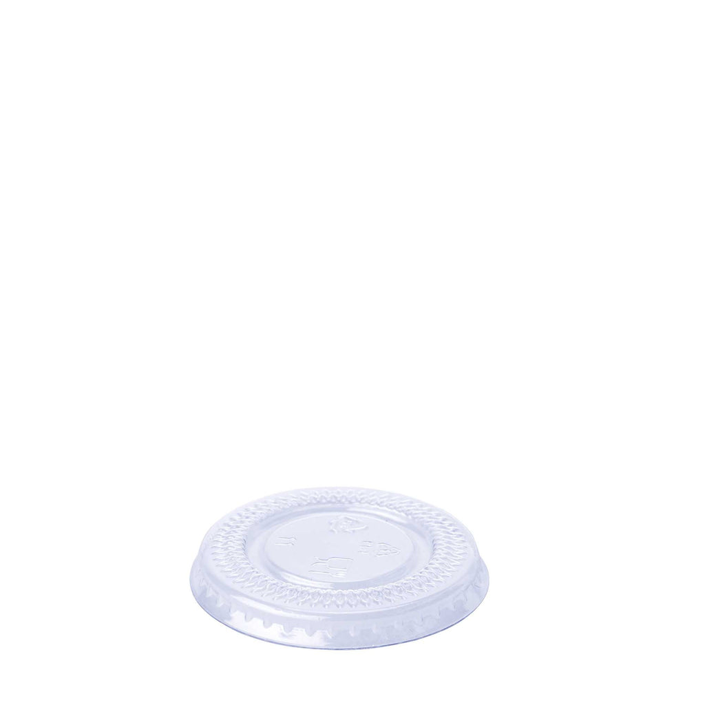 Plastic Sauce Cup Lid for 1 oz Cup - Pack of 100