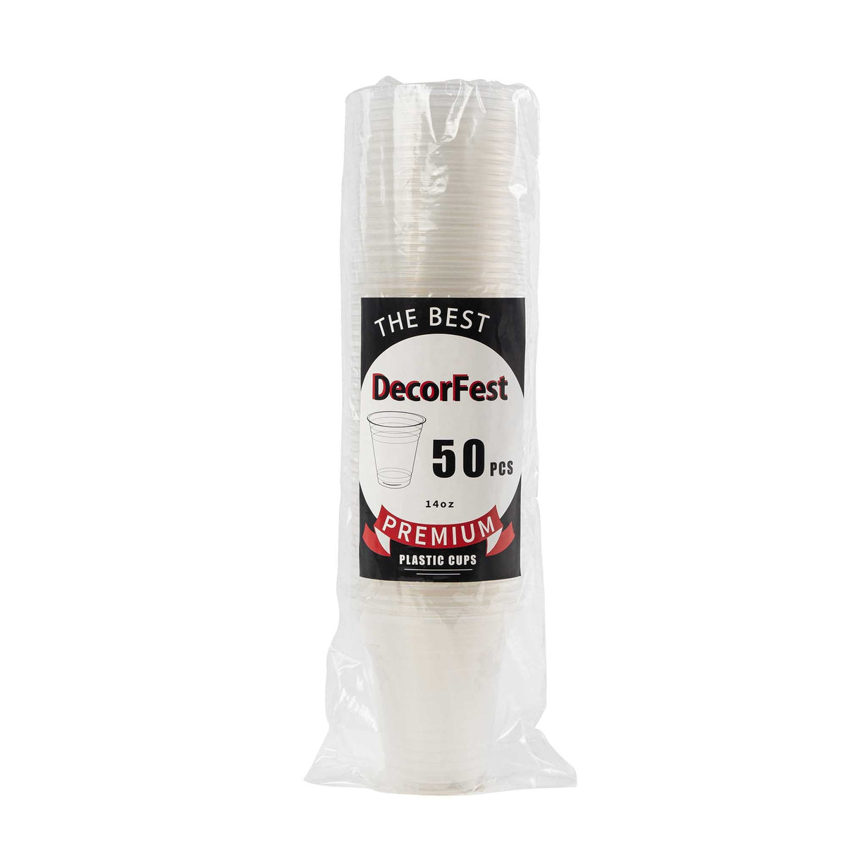 Disposable Clear Cold Cup - 14 oz.