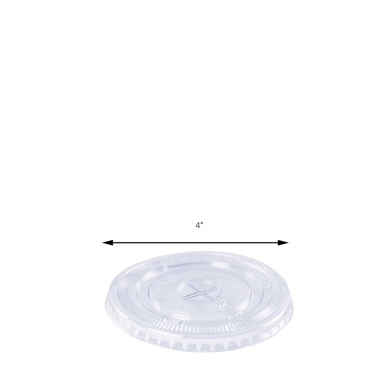 Clear Cup Flat Lid for 14oz, 16oz, 20oz, & 24oz Cups - 100 Pack
