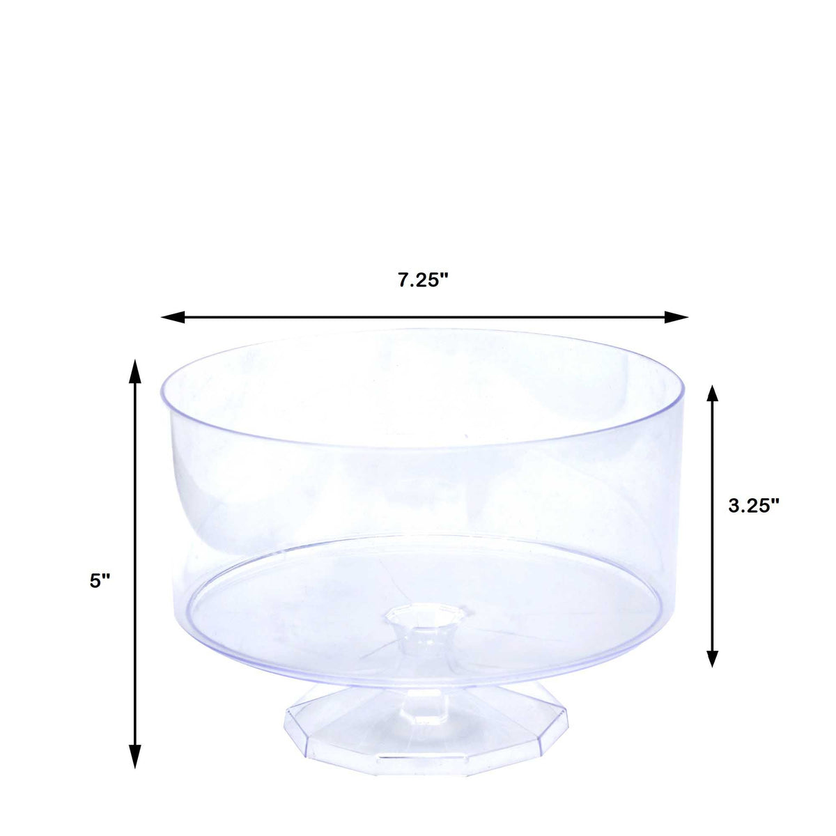 Plastic Trifle Pedestal Container
