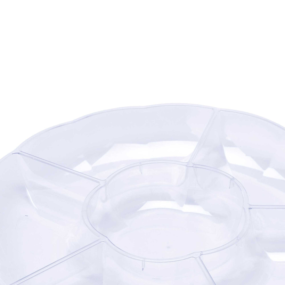 Plastic 6 Section Serving Tray