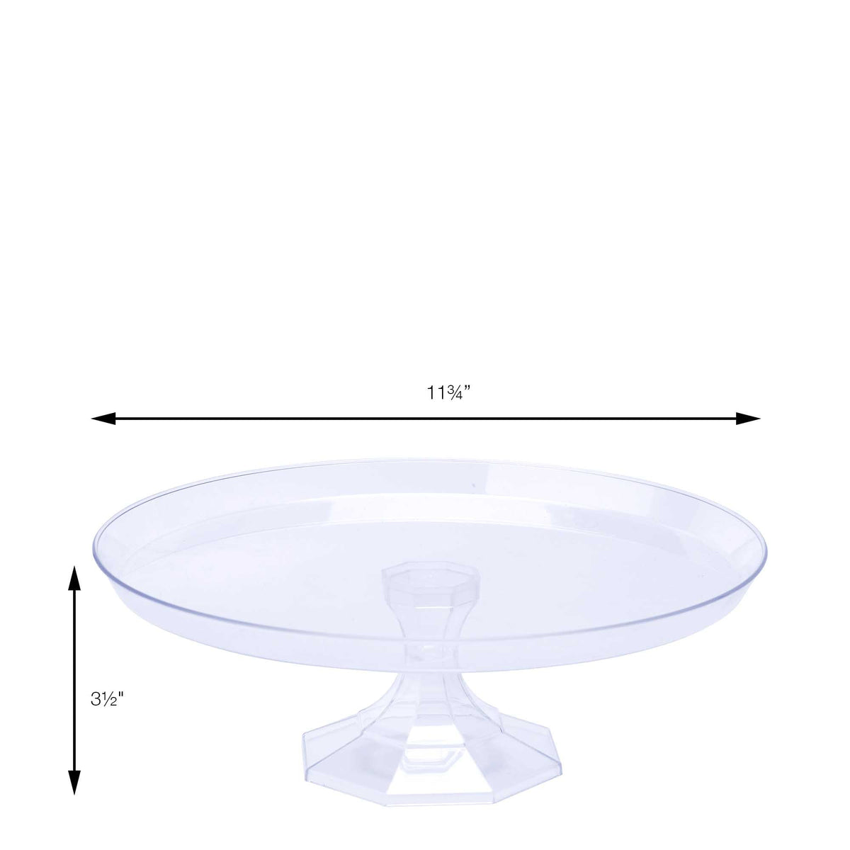 11.75" Plastic Cake Stand