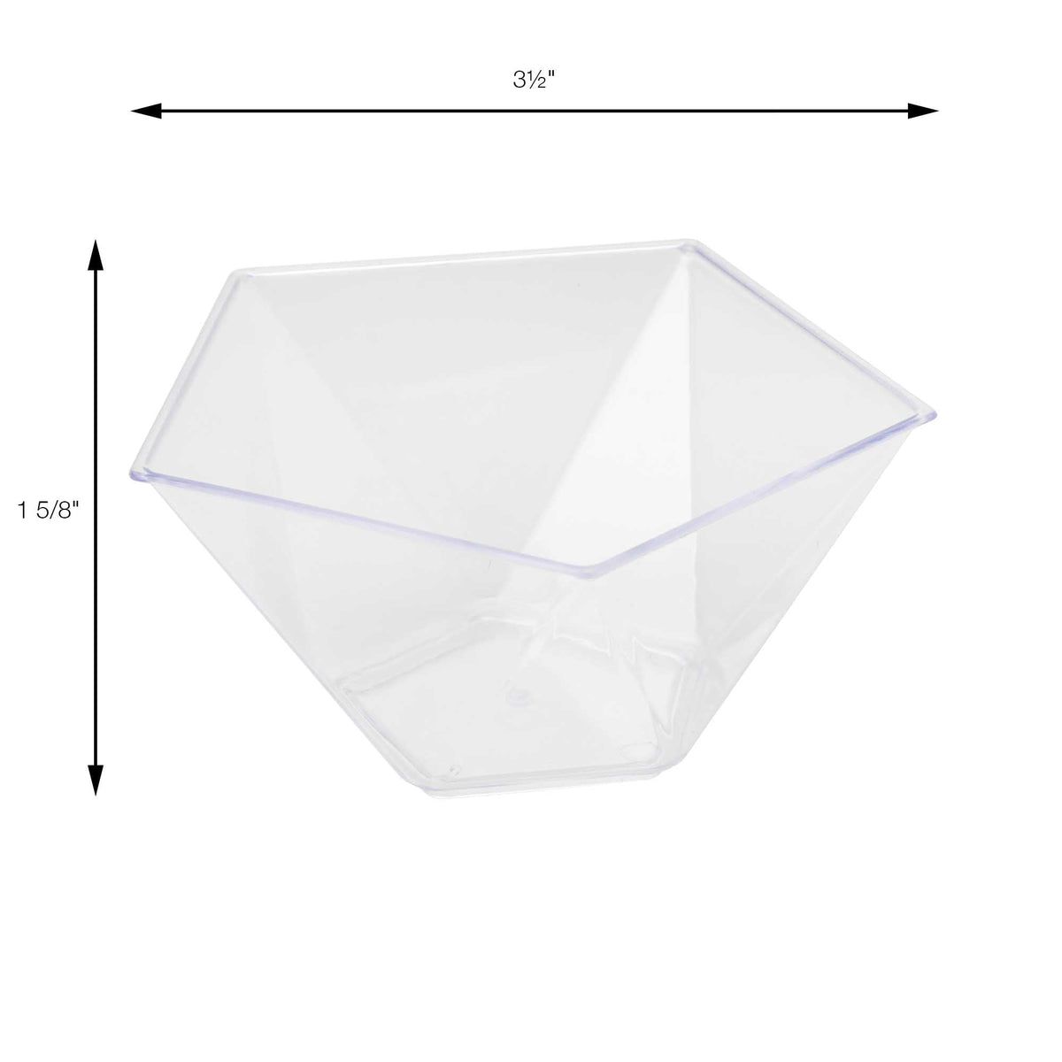 Plastic Mini Pentagon Bowl 3.5oz - Pack of 12