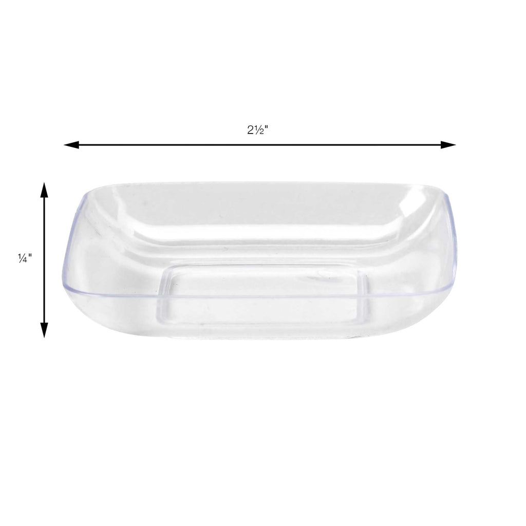 Plastic Mini Curve Small Bite Tray 2.5" - Pack of 20