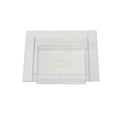 Plastic Mini Raised Square Plate 2.75" - Pack of 12