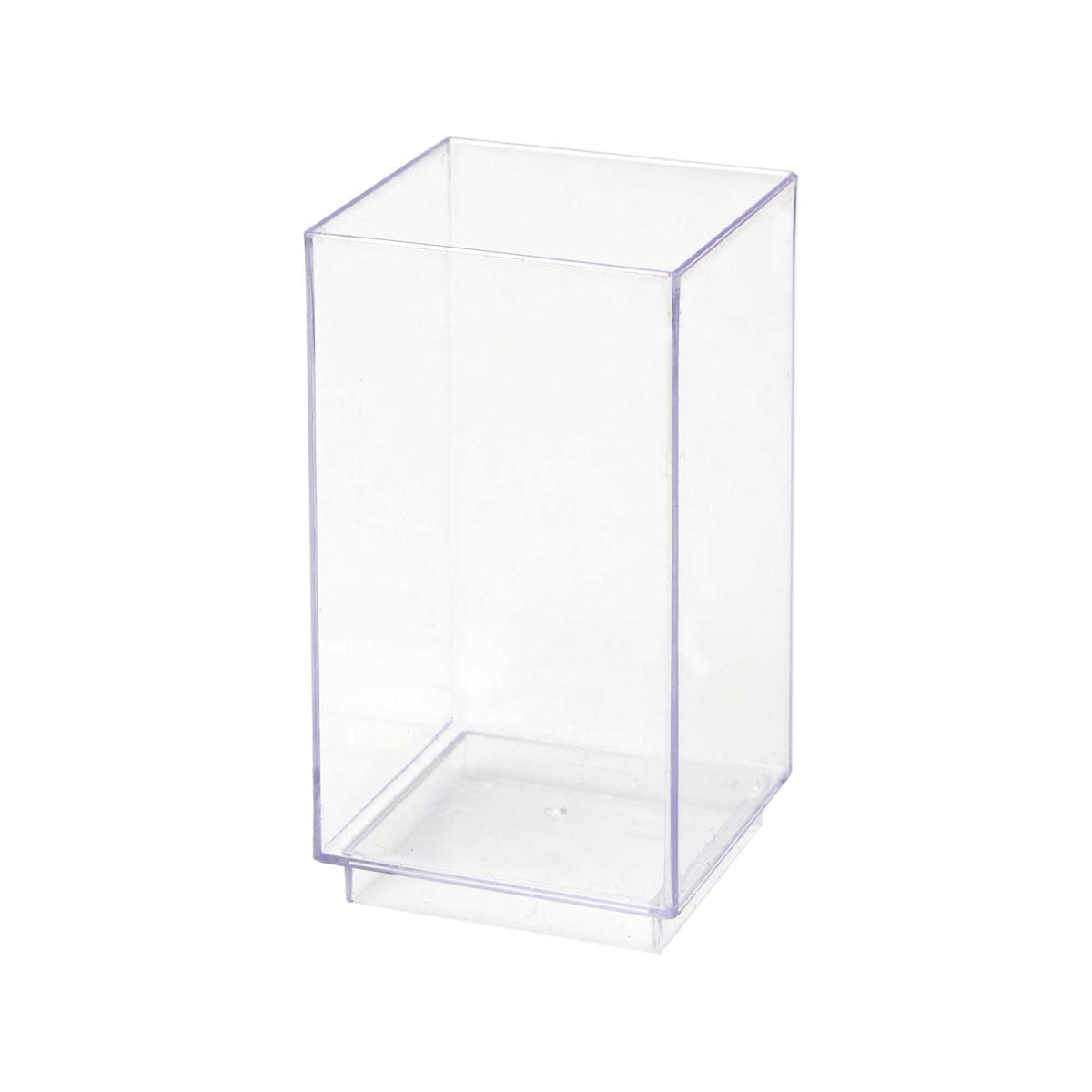 Plastic Tall Square Dessert Cup - Pack of 12