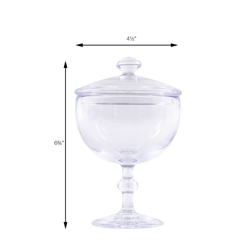 Plastic Candy Jar - Apothecary 6.75"