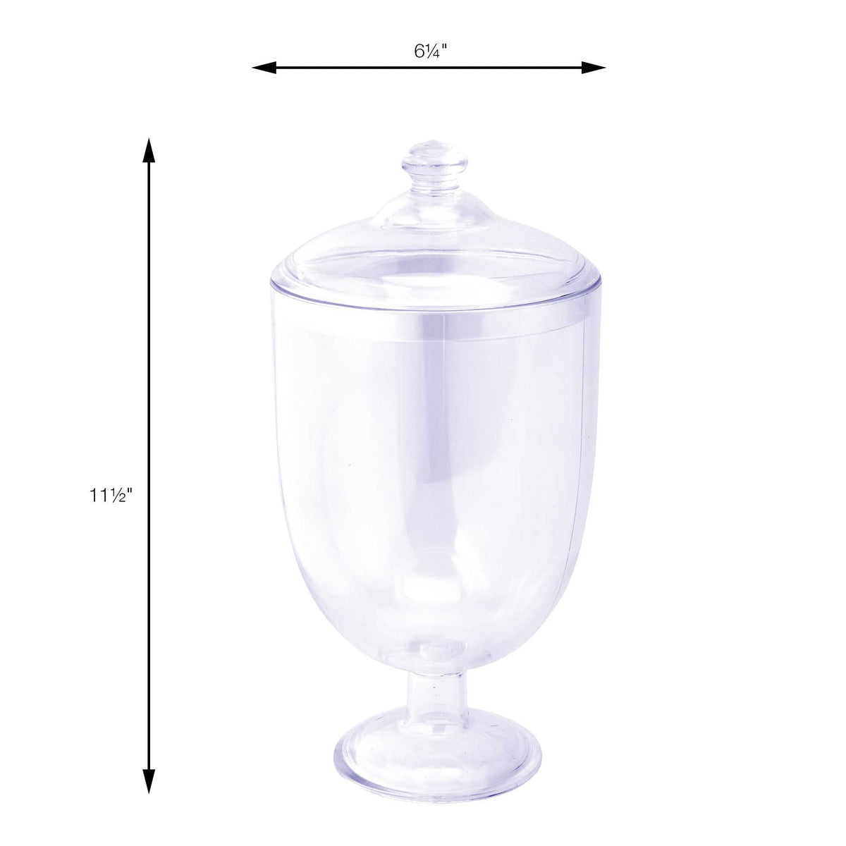 Plastic Candy Jar - Apothecary 11.5"