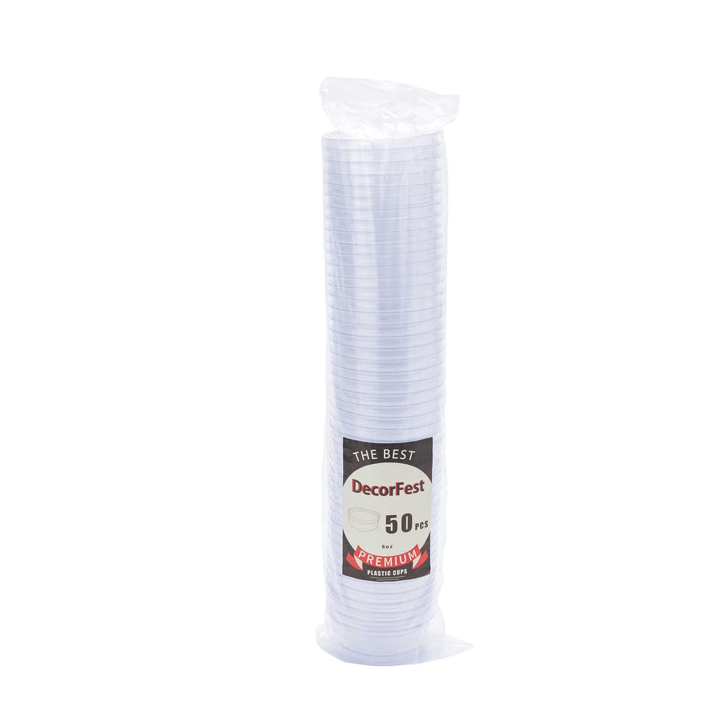 Premium Disposable Deli Cups 8 oz - Pack of 50
