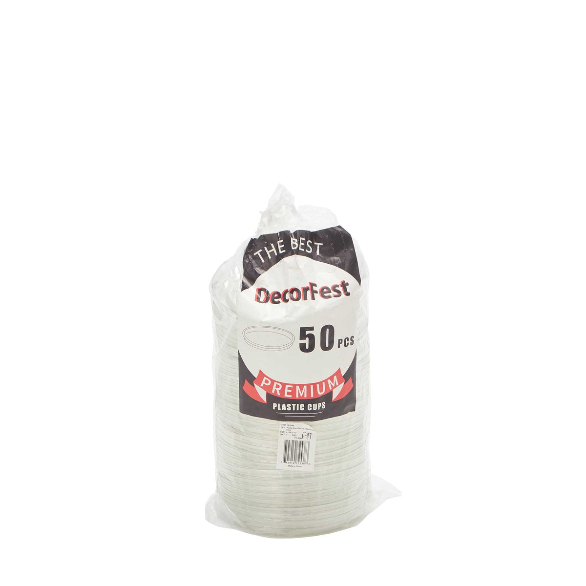 Premium Disposable Deli Cup Lids - Pack of 50