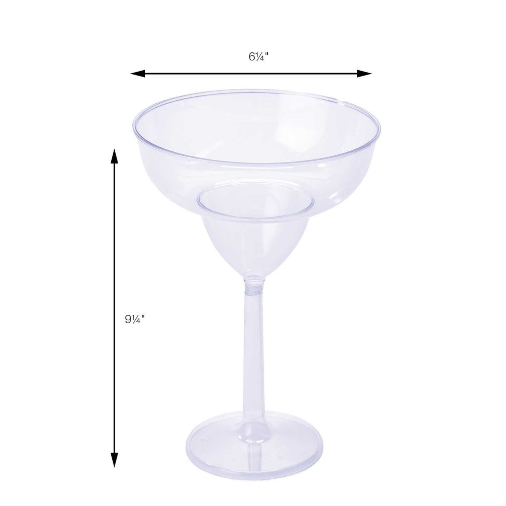 Jumbo Plastic Margarita Glass 9.5"