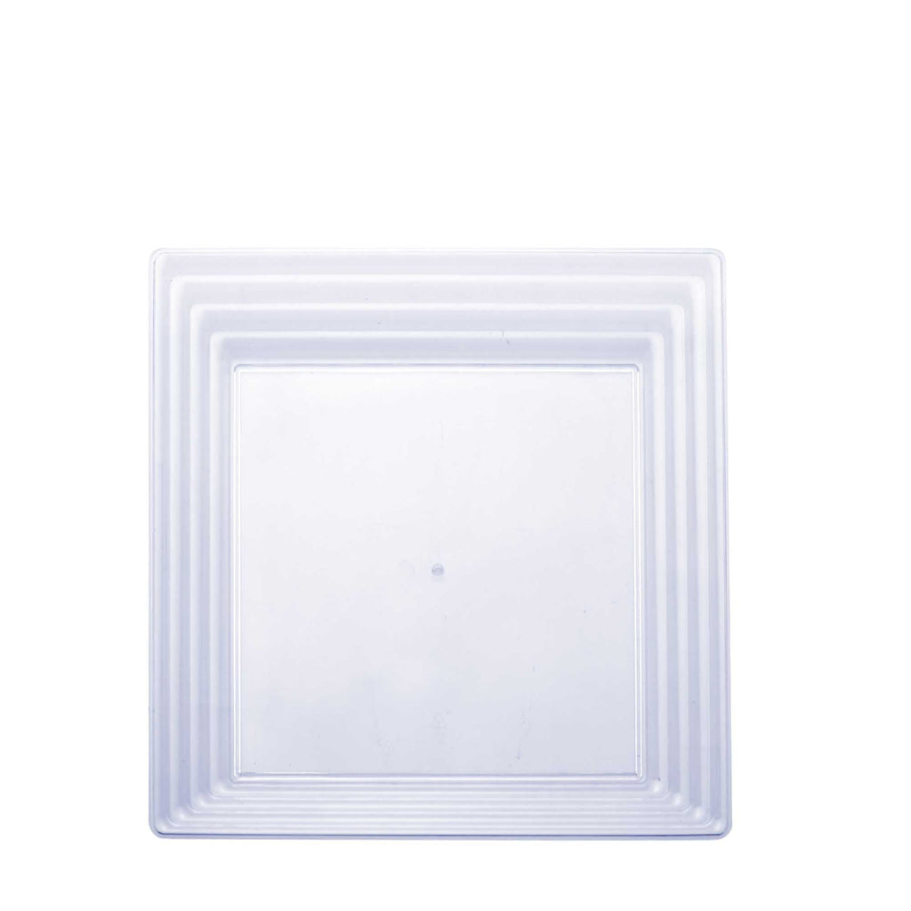 Square Plastic Tray - Clear 16" x 16"