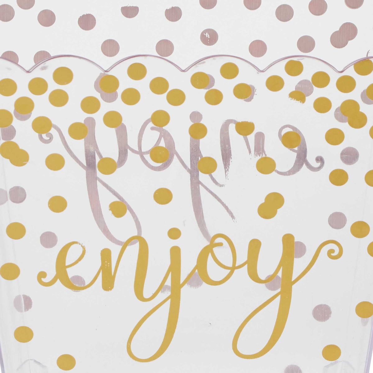 Enjoy Scalloped Party Container