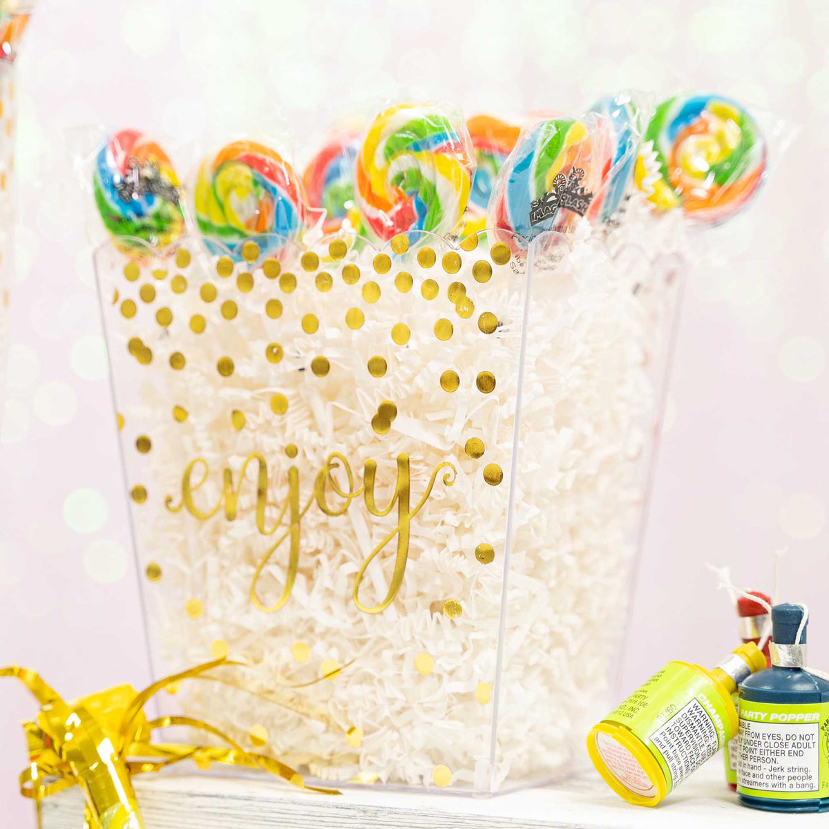 Enjoy Scalloped Party Container