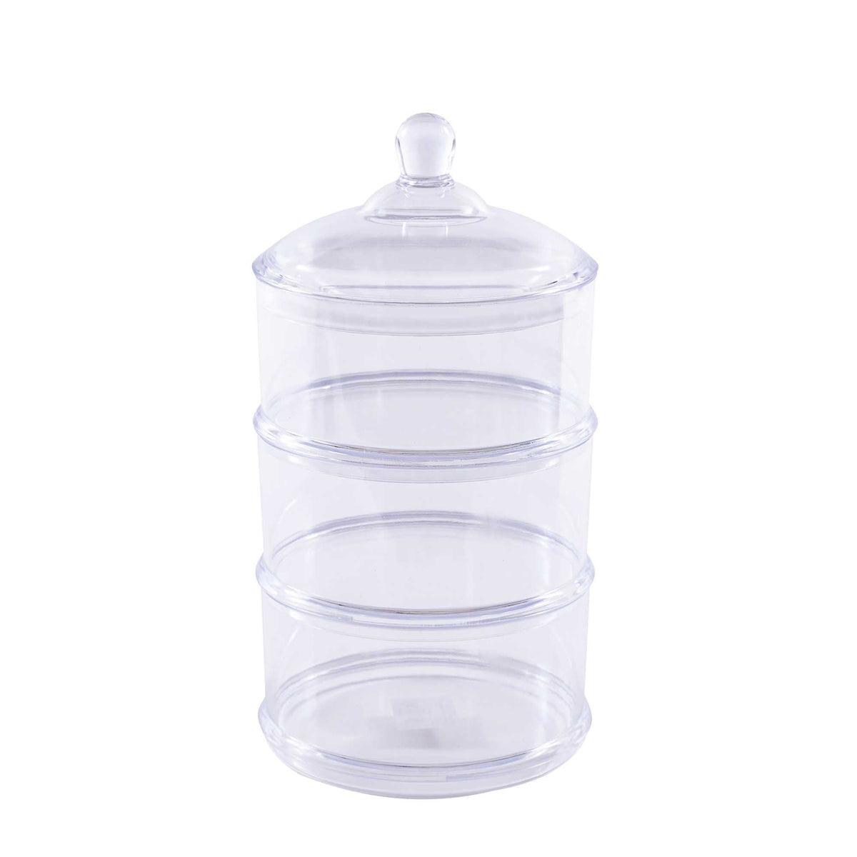 Plastic 3 Tier Candy Jar with Lid