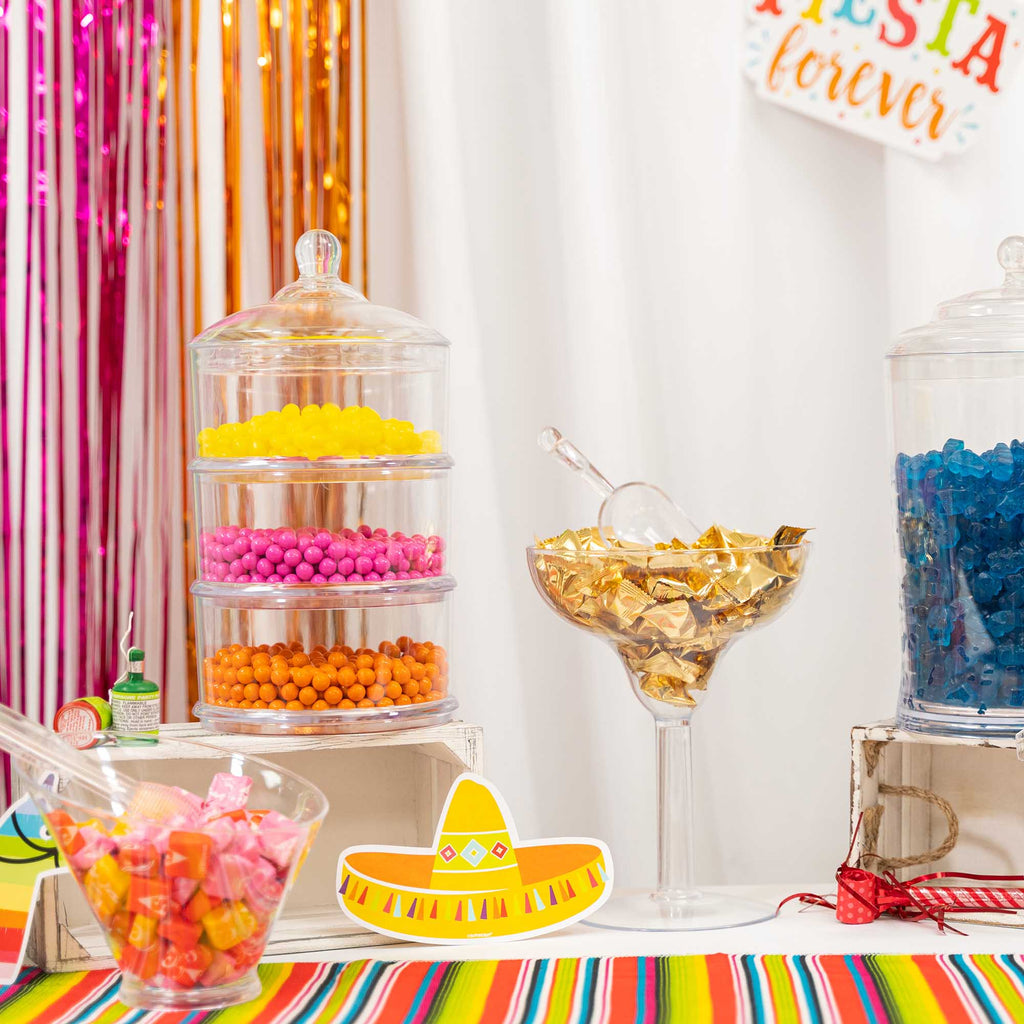 Plastic 3 Tier Candy Jar with Lid