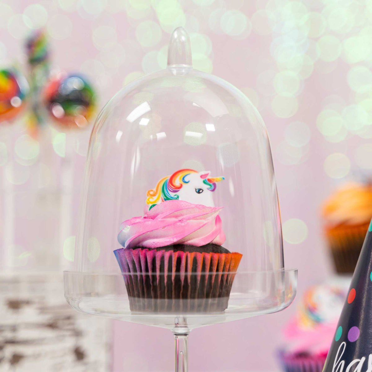 Mini Plastic Treat Pedestal with Lid