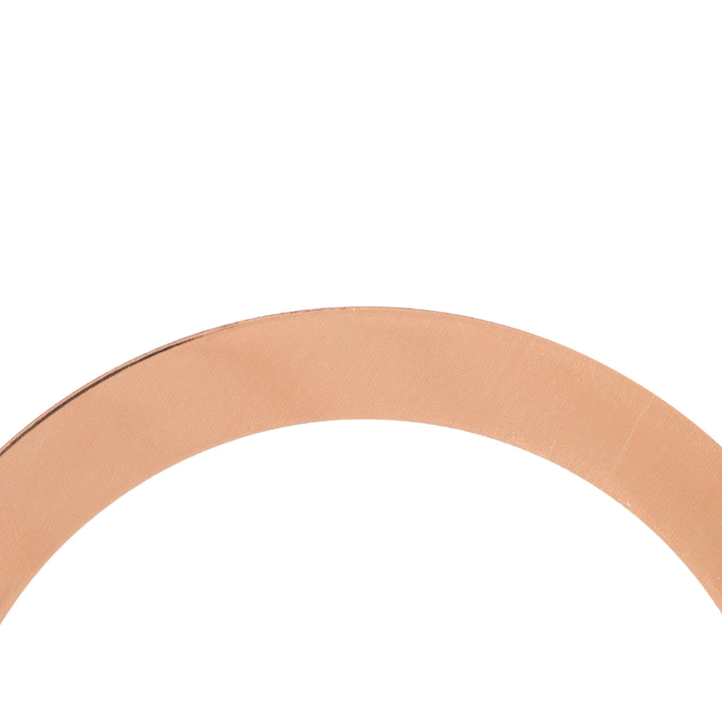 10.5" Disposable Deluxe Plastic Plate with Metallic Rim - Rose Gold