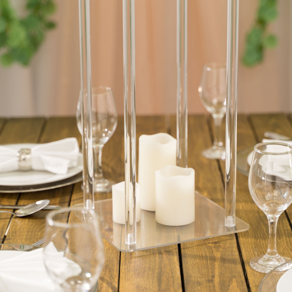 Modern Acrylic Floral Riser 48"
