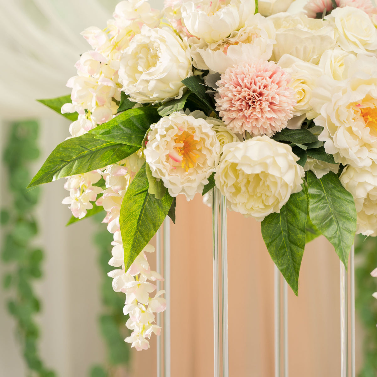 Modern Acrylic Floral Riser 48"