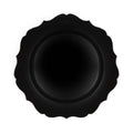 Scalloped Plastic Charger Plate 13" - Black