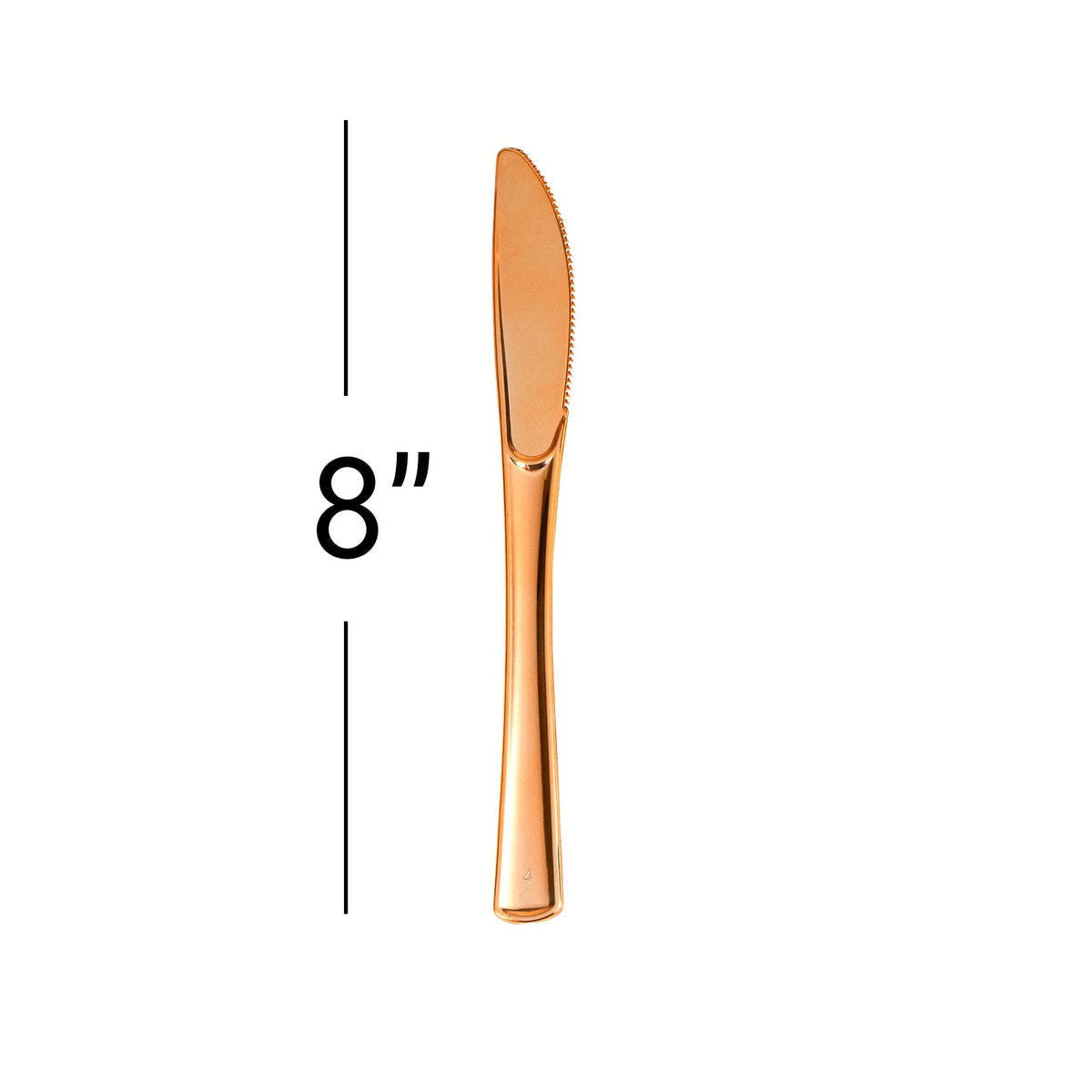 Plastic Premium Cutlery Set - 100 Pcs - Rose Gold