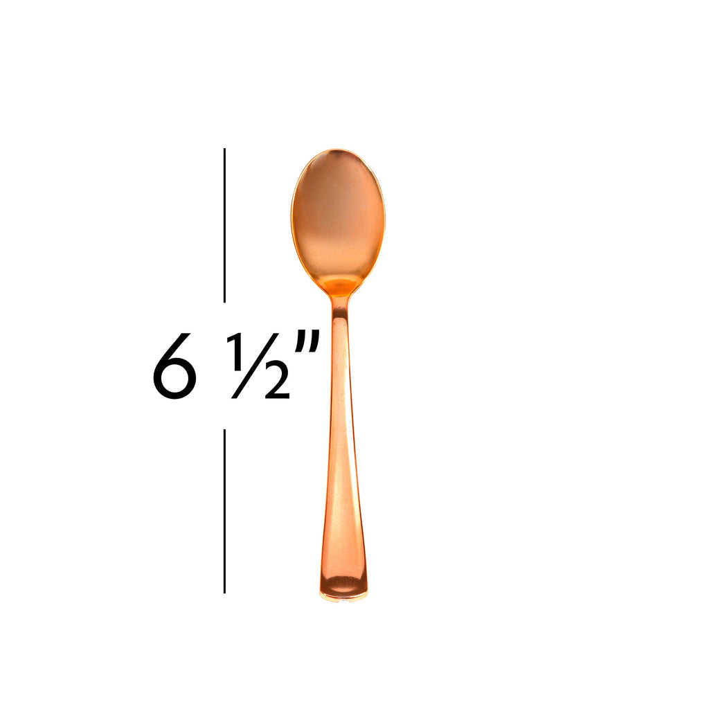 Plastic Premium Cutlery Set - 100 Pcs - Rose Gold
