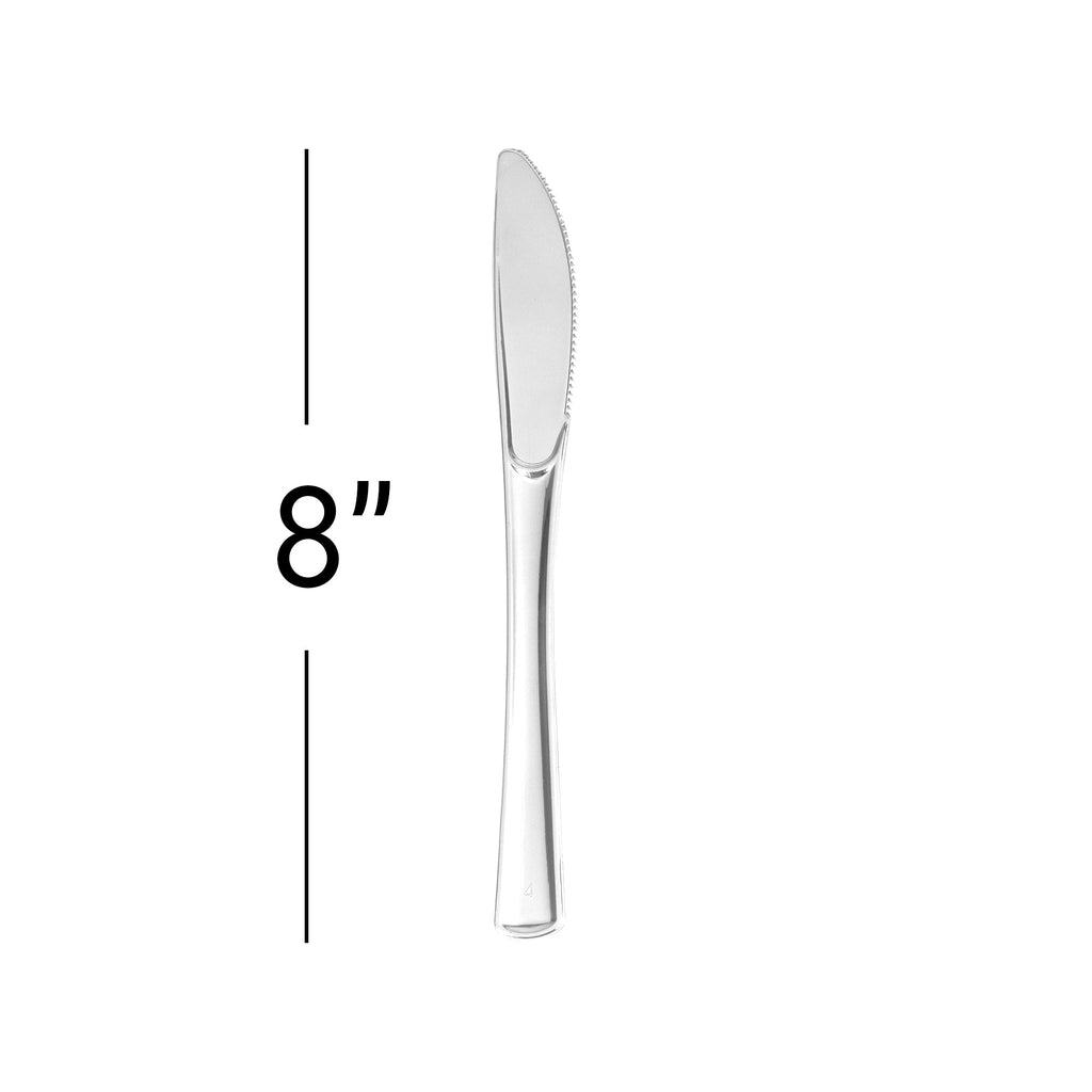 Plastic Premium Cutlery Set - 100 Pcs - Silver