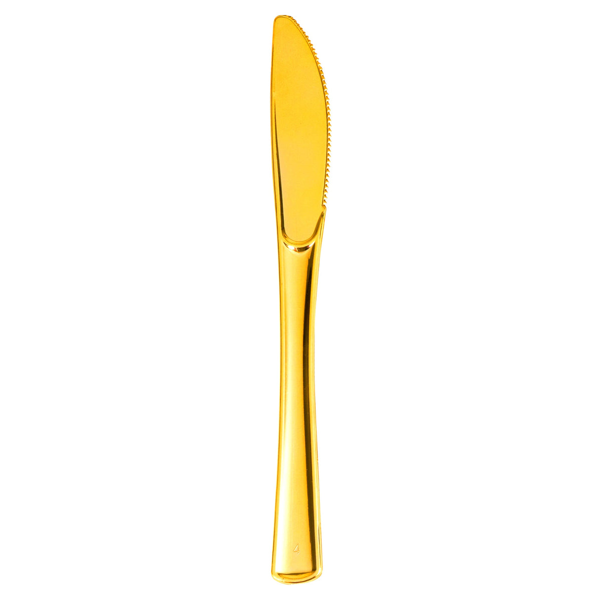 Plastic Premium Knives Set - 50 pcs - Gold