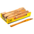 Plastic Premium Knives Set - 50 pcs - Rose Gold