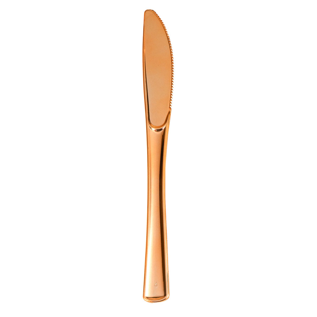 Plastic Premium Knives Set - 50 pcs - Rose Gold