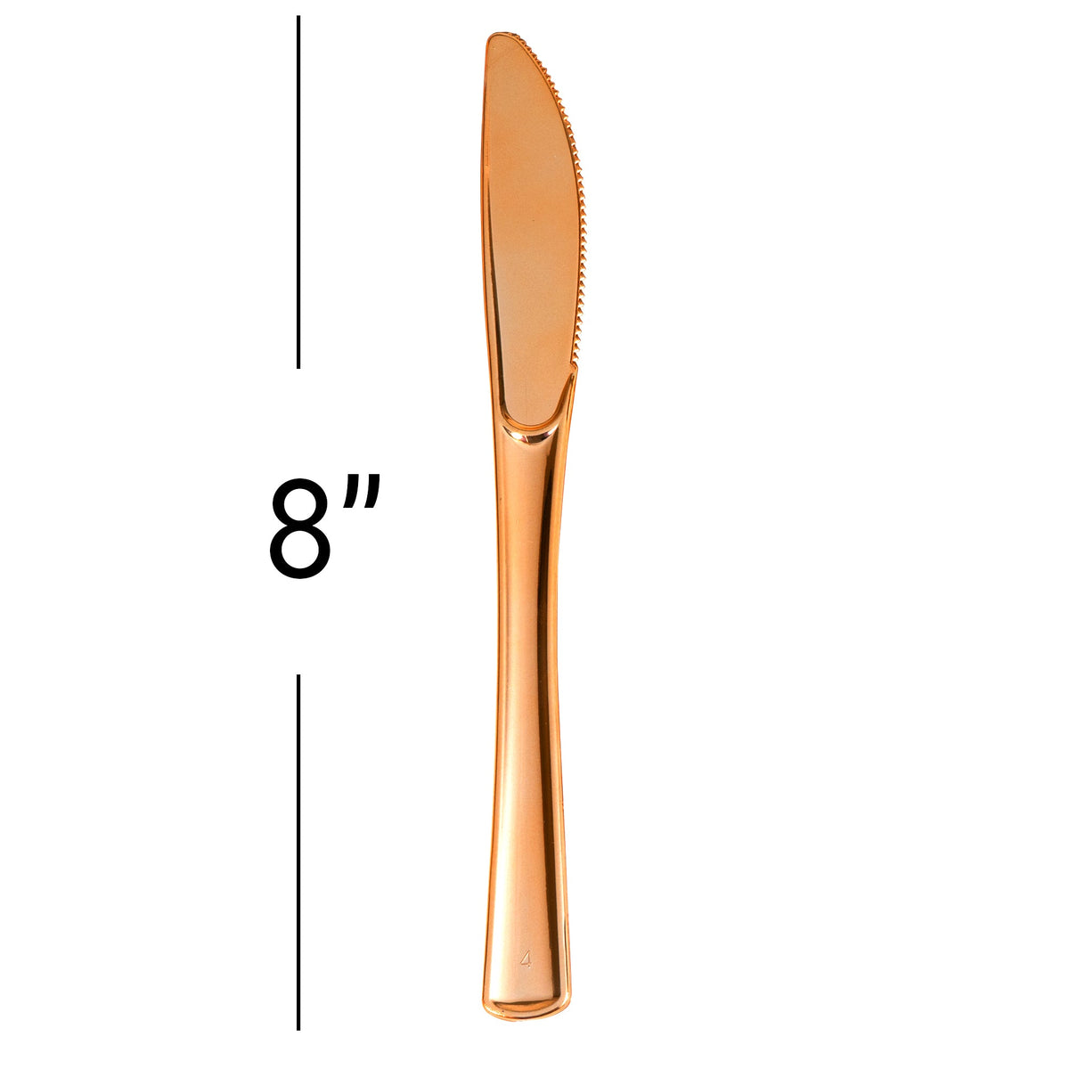 Plastic Premium Knives Set - 50 pcs - Rose Gold