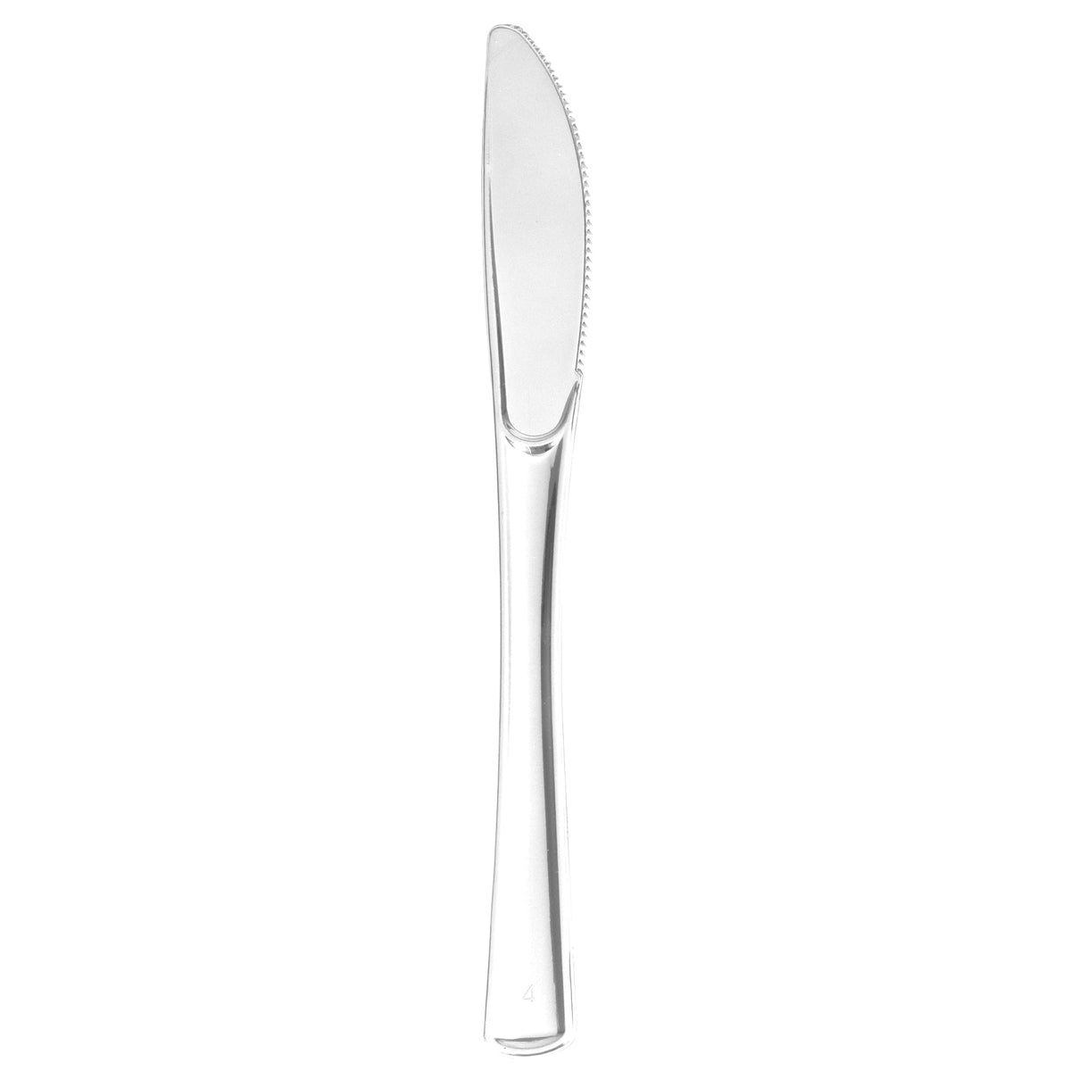 Plastic Premium Knives Set - 50 pcs - Silver