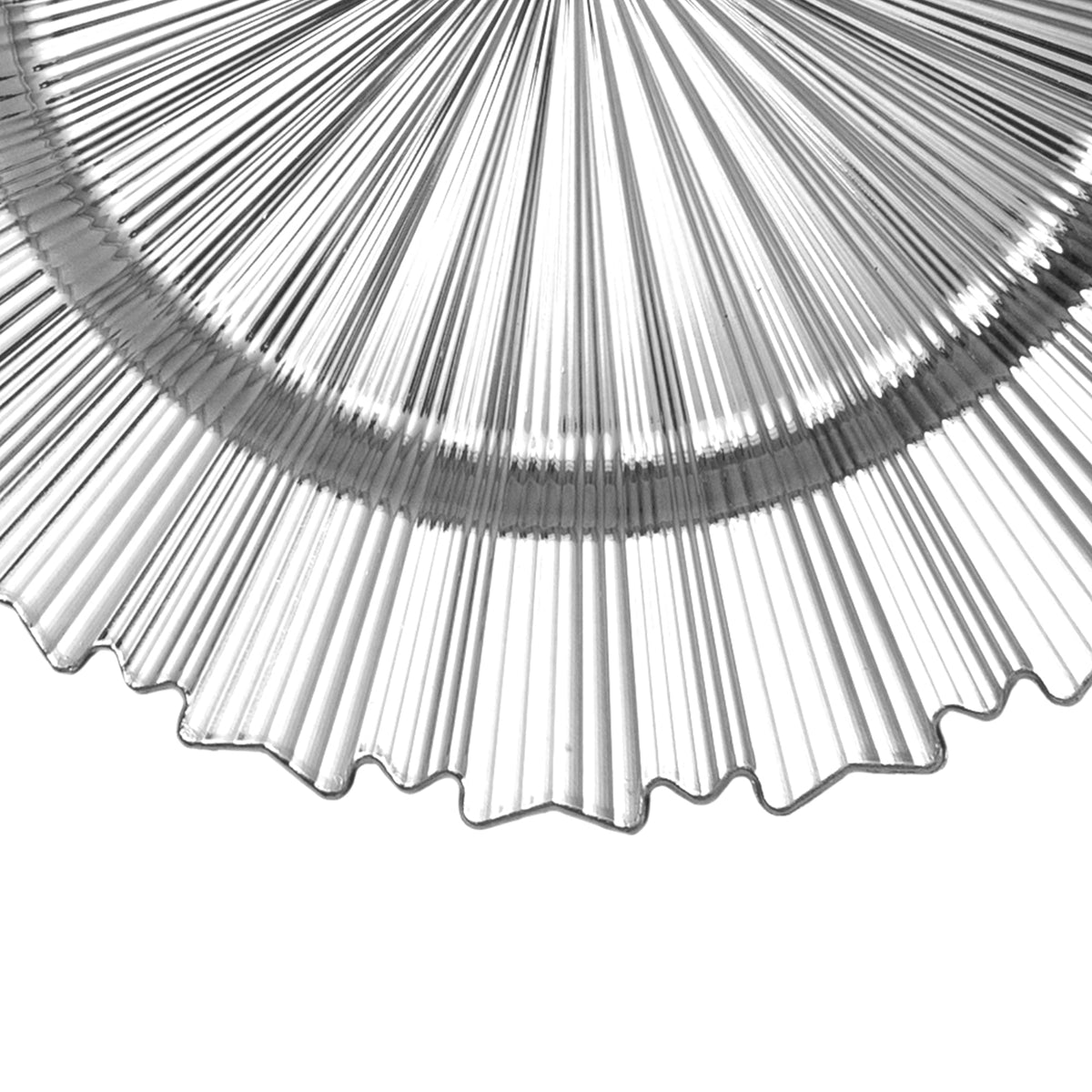 Modern Plastic Charger Plate 13" - Silver