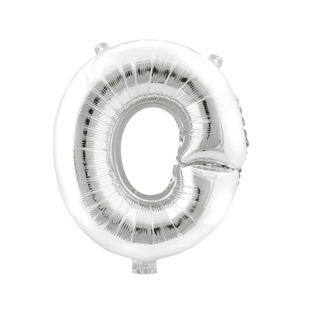 Mylar Balloon Letter O - Silver 16"