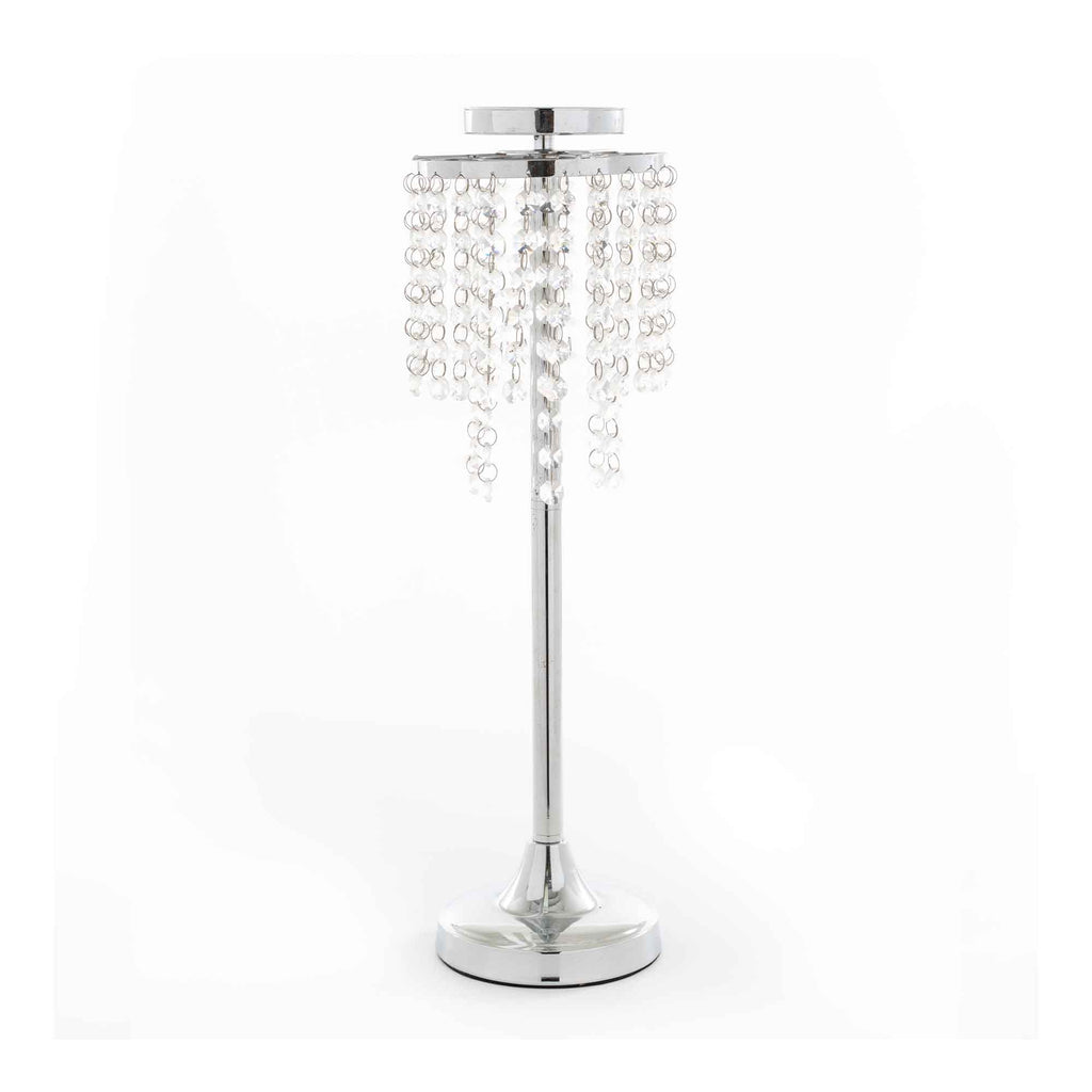 Crystal Drop Centerpieces - Silver