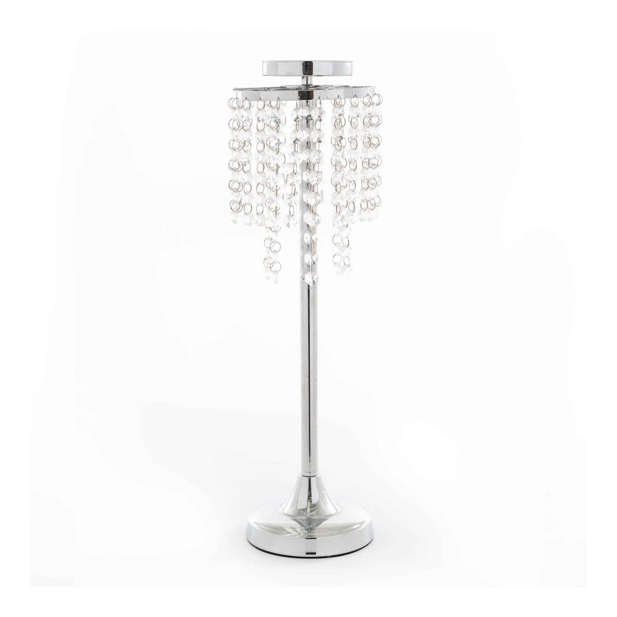 Crystal Drop Centerpieces - Silver