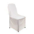 Polyester Folding Chair Covers - White