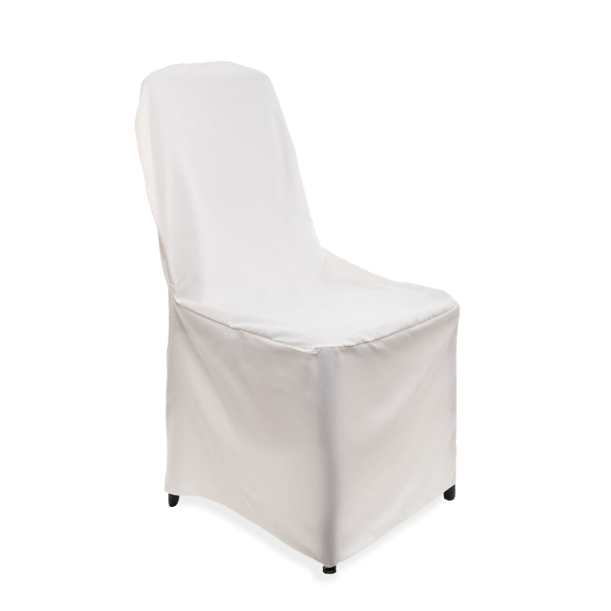 Polyester Folding Chair Covers - White