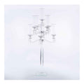 Crystal Candelabra 9 arm Glass Hurricane Globes 49"