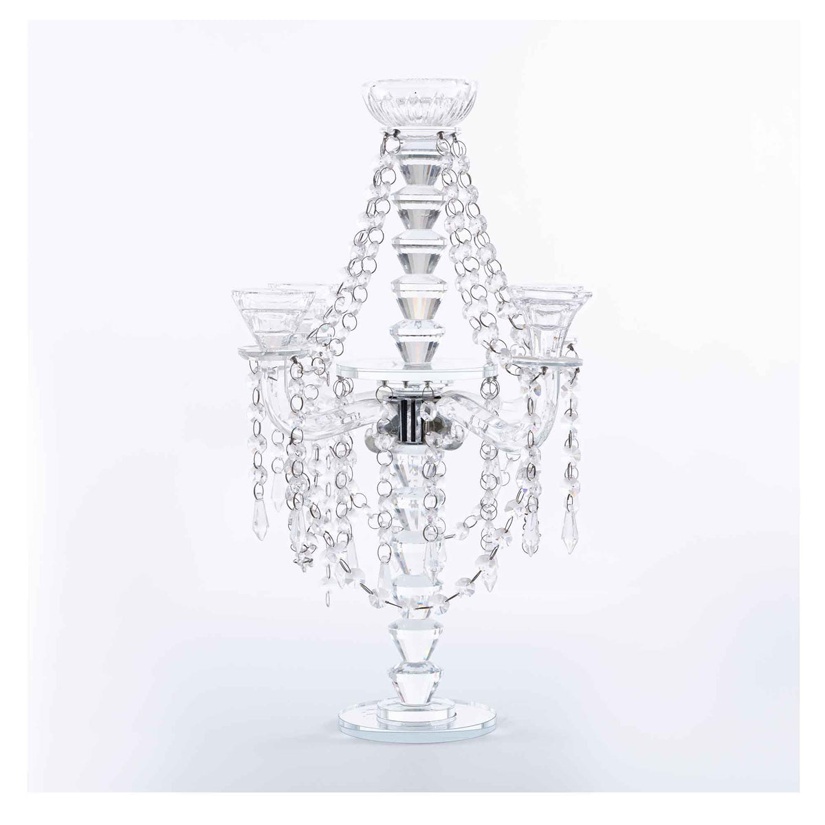 Crystal Table Centerpiece 18.5"
