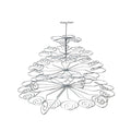 Wire Cupcake Stand - 5 Tier