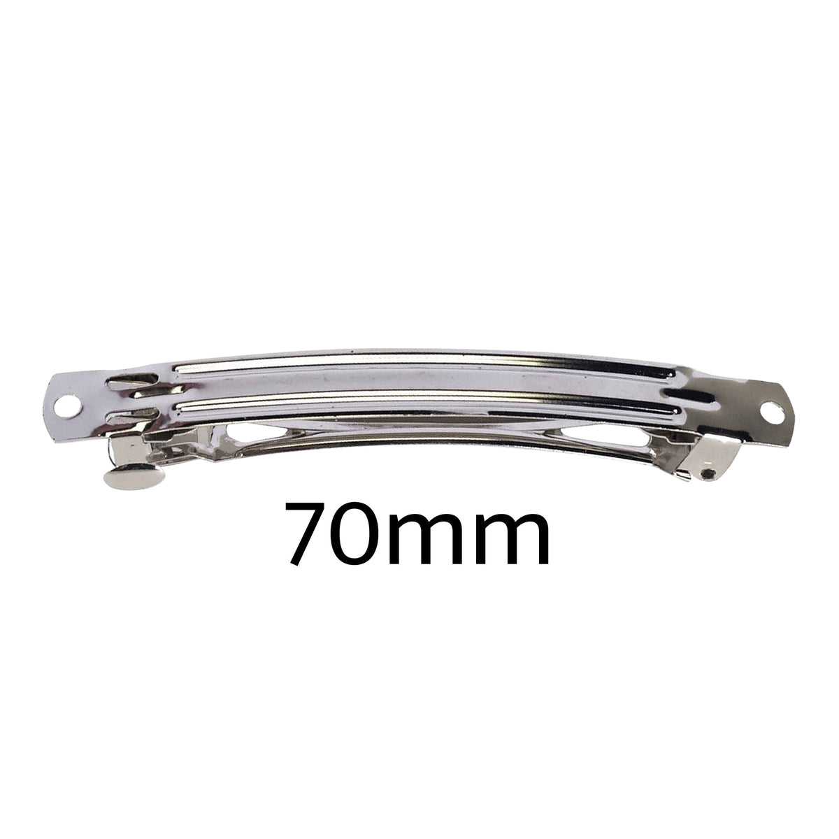 Barrette Form with Auto Clasp - 70mm