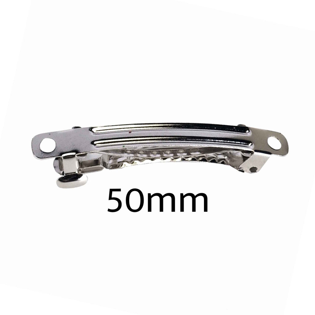 Barrette Form with Auto Clasp - 50mm