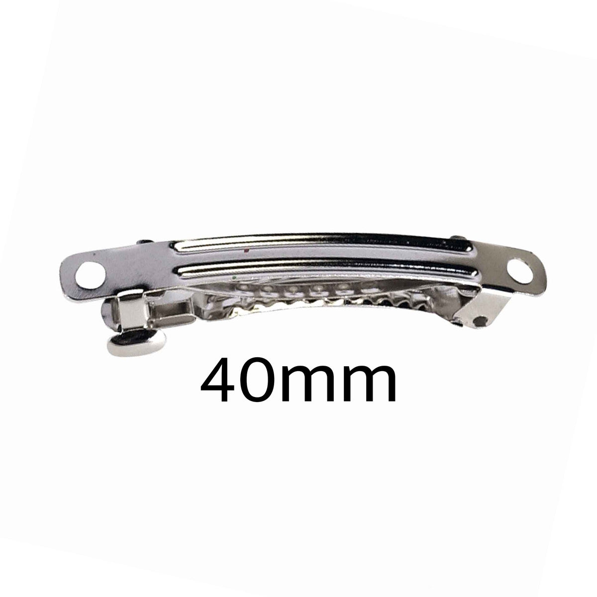 Barrette Form with Auto Clasp - 40mm
