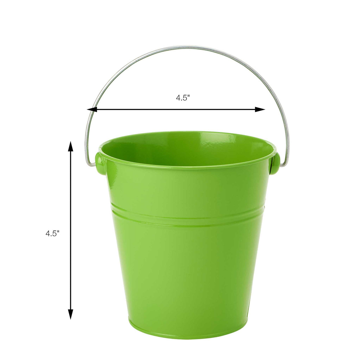 Small Metal Bucket - Pink 4.25" Tall